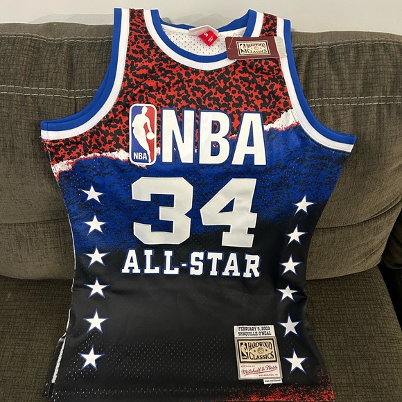 $150 Mitchell & Ness Shaquille O'Neal All Star 2003 Swingman Jersey Men’s Sz S - Picture 2 of 5